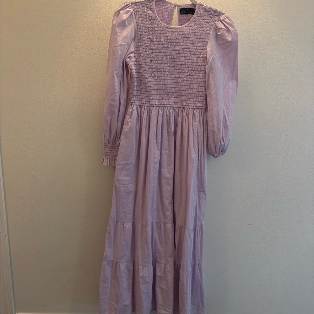 Tuckernuck Pomander Place purple smocked dress